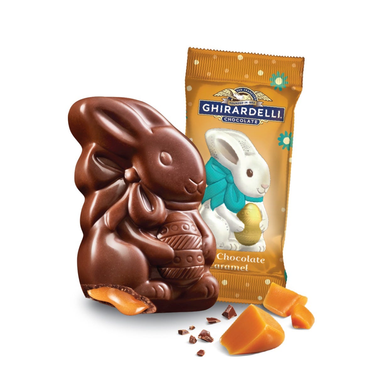 Milk Chocolate Caramel Bunnies Case Pack (500 ct)